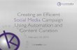 Creating a successful social media campaign using automation