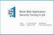 QA: Базовое тестирование защищенности веб-приложений в рамках QA