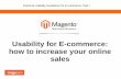 Usability for e commerce - part I