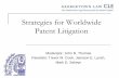 Georgetown Univ. Law Center Conference: Strategies for Worldwide Patent Litigation