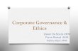Corporate governance & ethics