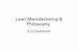 Lean manufacturing system (lms) 19-march-sgd