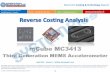 mCube MC3413 3rd Generation 3-Axis Accelerometer 2015 teardown reverse costing report published by Yole Developpement