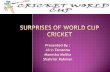 Surprises of world cup cricket