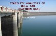 Stability analysis of mula dam
