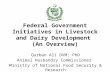 Federal Government Initiatives in Livestock and Dairy Development (An Overview) Fdr qurbant1
