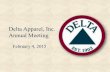 Delta Apparel, Inc. FY14 Annual Meeting