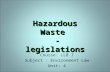 Llb i el u 4.1 hazardous waster management