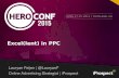 HeroConf 2015  Excel(lence) in PPC