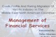 Credit profiling and Rating Migration of mobile industry in middle east north american countries