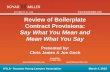 BoyarMiller - Review of Boilerplate Contract Provisions: Say What You Mean and Mean What You Say