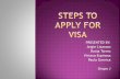 Steps to apply for visa