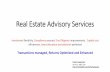 Real estate advisory services
