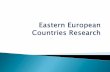 Research on eastern european contries