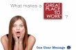 What makes a great place to work