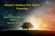 Abram: Anxious For God's Promise - Genesis 15:1-6