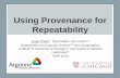 PTU: Using Provenance for Repeatability