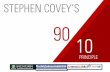19 principle stephen covey 90 10