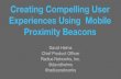 MODEV UX 2015: Creating Computing User Experiences Using Mobile Proximity Beacons