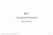 REST - the good and the bad parts