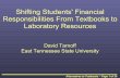 Shifting Students Financial Responsibilities From Textbooks To Laboratory Resources