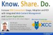 Know. Share. Do.  Increase IBM Connections Usage, Adoption and ROI with integrated Web Content Management and Custom Applications