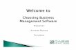 Choosing business management software presentation