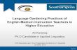 Language Gardening Practices of English-Medium Instruction Teachers in Higher Education