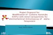 Project proposal for modification of  carbone nanotube (cn ts) with metal nanoparticles for  electrochemical immunoassay of   alpha fetoprotein