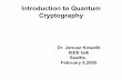 Introduction to quantum cryptography