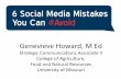 6 Social Media Mistakes You Can Avoid
