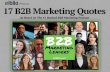 17 Insightful Quotes From B2B Marketing Leaders