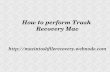 Trash Recovery Mac to restore deleted trash items