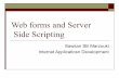 Web forms and server side scripting