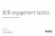 B2B Engagement Tactics by Avaus