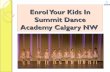 Enrol your kids in summit dance academy calgary nw