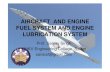 Aircraft  and engine fuel system and engine lubrication system