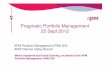 Pragmatic portfolio management, 25th september 2012