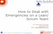 [Srijan Wednesday Webinars] How to Deal with Emergencies in a Lean/Scrum Team