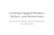 Engaging readers,writers,researchers walterboro