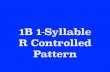 IRLA 1B 1-Syllable R Controlled Pattern