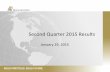 Second Quarter Fiscal 2015 Results