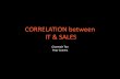 Correlation between it & sales