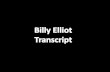 Billy Elliot Transcript