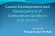 Career development and competitive development