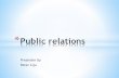 Public relations. slide