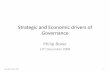 Strategic and economic drivers of governance
