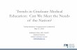 Trends in Graduate Medical Education