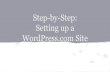 Step by-step how to set up a WordPress.com site