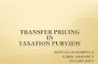 Transfer Pricing in taxation purview